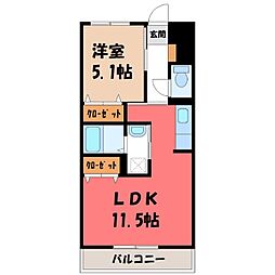 東武宇都宮線 南宇都宮駅 徒歩10分 1階/-