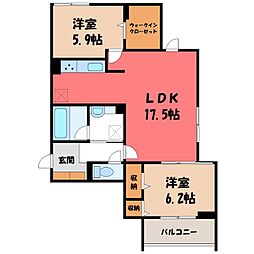 間取図画像 2LDK