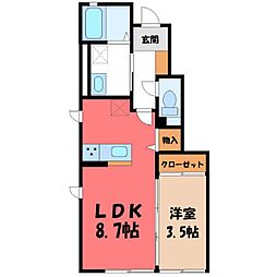 間取図画像 1LDK