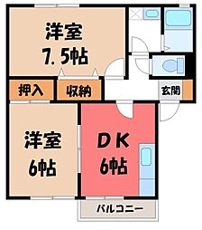 間取図画像 2DK