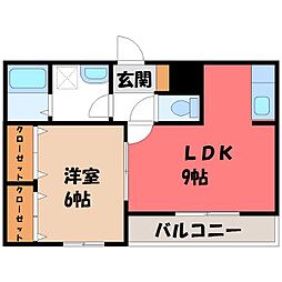 東武宇都宮線 東武宇都宮駅 徒歩9分 2階/-
