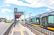 ゆいの杜西駅（栃木）（上り） 564m