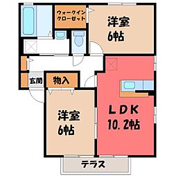 東武宇都宮線 江曽島駅 徒歩12分 1階/-
