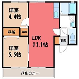 JR東北本線 石橋駅 徒歩10分 1階/-