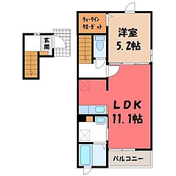 真岡鐵道 真岡駅 バス9分 長田下車 徒歩6分 2階/-