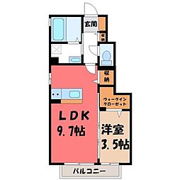 エクレール下栗 C 1階/-