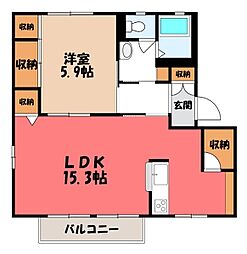 JR東北本線 雀宮駅 徒歩19分 1階/-