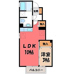 JR東北本線 雀宮駅 徒歩28分 1階/-