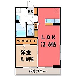 東武宇都宮線 東武宇都宮駅 徒歩22分 3階/-
