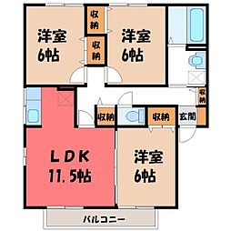 JR東北本線 宇都宮駅 バス20分 西中丸停下車 徒歩6分