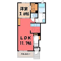 アーバンスペースG3番館 1LDKの間取図画像