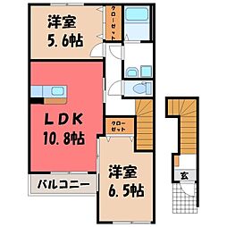 JR日光線 鹿沼駅 バス15分 西千渡下車 徒歩5分