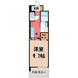 JR東北本線 雀宮駅 バス8分 横川西小学校前下車 徒歩5分 4階/-