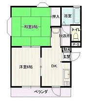 ヴェルドール長者 205号室 ｜ 福島県郡山市長者2丁目（賃貸マンション2DK・2階・46.00㎡） その2