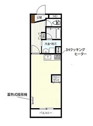 ホヤージュ 1DKの間取図画像