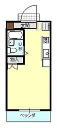 ハイタウン台新 ワンルームの間取図画像