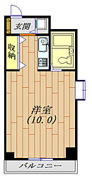 メゾンド今小路 ワンルームの間取図画像