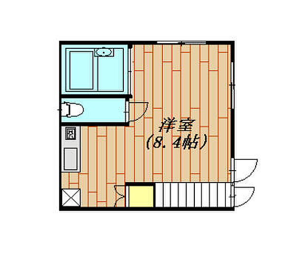 ＲＯＳＳＯ松が丘　102号室 102｜千葉県船橋市松が丘１丁目(賃貸アパート1R・1階・17.84㎡)の写真 その2