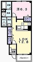 兵庫県姫路市広畑区西蒲田（賃貸アパート1LDK・1階・46.74㎡） その2