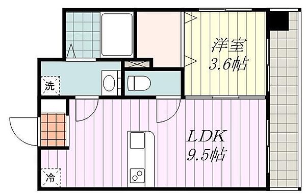 ＩＬＭａｒｅ柳井町 ｜愛媛県松山市柳井町1丁目(賃貸マンション1LDK・3階・31.41㎡)の写真 その2