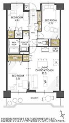 間取図画像 3LDK