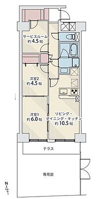 間取り セザール弓ノ町 1階/101