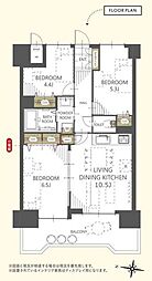 ライオンズプラザ長町中央 3LDKの間取図画像