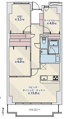 間取り パストラルハイム上杉 2階/202