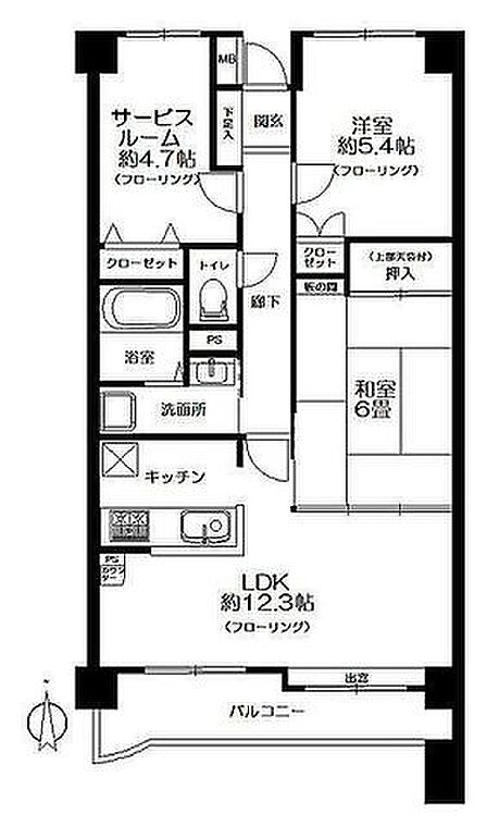 会話をしながらお料理が楽しめる人気の対面式キッチン。各所に収納を設けており荷物が多い方も安心です。