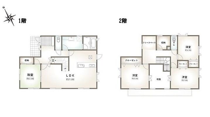 間取り 富谷市大清水1丁目　中古戸建