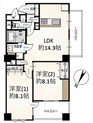 ライオンズマンション大和第5 3LDKの間取図画像