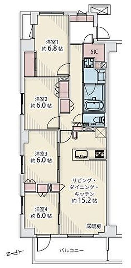 4SLDK 間取り