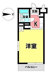 メゾン・ド・オルティー ワンルームの間取図画像