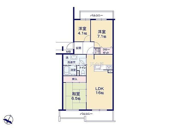 間取りを拡大表示