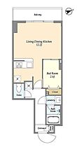 アルファコート亀戸2 502 ｜ 東京都江東区亀戸５丁目43-4（賃貸マンション1LDK・5階・36.38㎡） その2