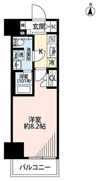 プレール・ドゥーク両国IV 202｜東京都墨田区緑１丁目(賃貸マンション1K・2階・25.35㎡)の写真 その2