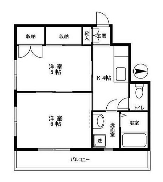 チェリーパレス 401｜東京都墨田区横川５丁目(賃貸マンション2K・4階・35.20㎡)の写真 その2