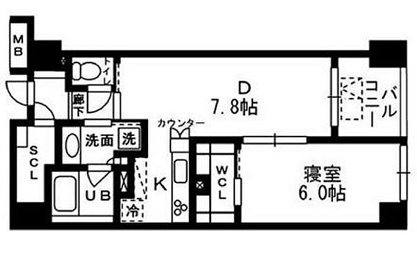 レジディア日本橋浜町 201｜東京都中央区日本橋浜町１丁目(賃貸マンション1LDK・2階・43.51㎡)の写真 その2