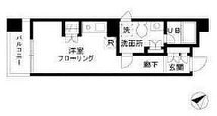 リーヴァ築地 203｜東京都中央区築地６丁目(賃貸マンション1R・2階・23.30㎡)の写真 その2