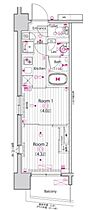 ガーラ・プレシャス東大島 2F ｜ 東京都江東区東砂３丁目31-7（賃貸マンション2K・2階・25.51㎡） その2