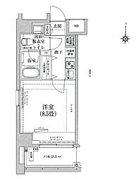 アイルイムーブル西大島 3階1Kの間取り