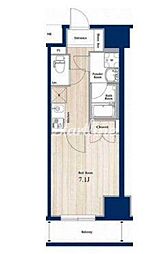 エヌステージ亀戸 10階1Kの間取り