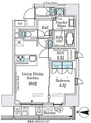 ベルファース錦糸町South 1SLDKの間取図画像