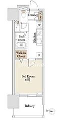 BLESS亀戸 1Kの間取図画像