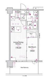 亀戸9丁目分譲マンション 1LDKの間取図画像