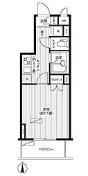 エフシティ亀戸 1Kの間取図画像