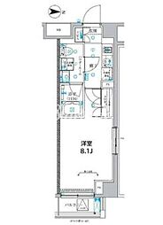 クレアルプレミア大島 1Kの間取図画像