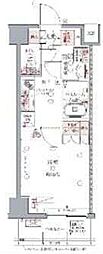 クレヴィスタ亀戸2 1Kの間取図画像