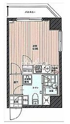 クレイシア錦糸町 ワンルームの間取図画像