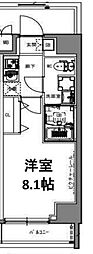 S-RESIDENCE亀戸lume 1Kの間取図画像